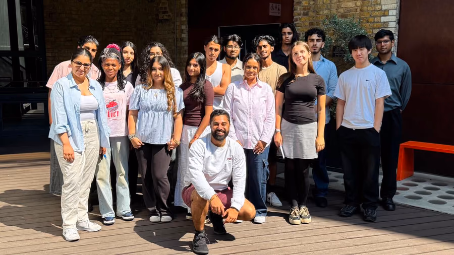 A Youth Startups cohort together outside the London office.